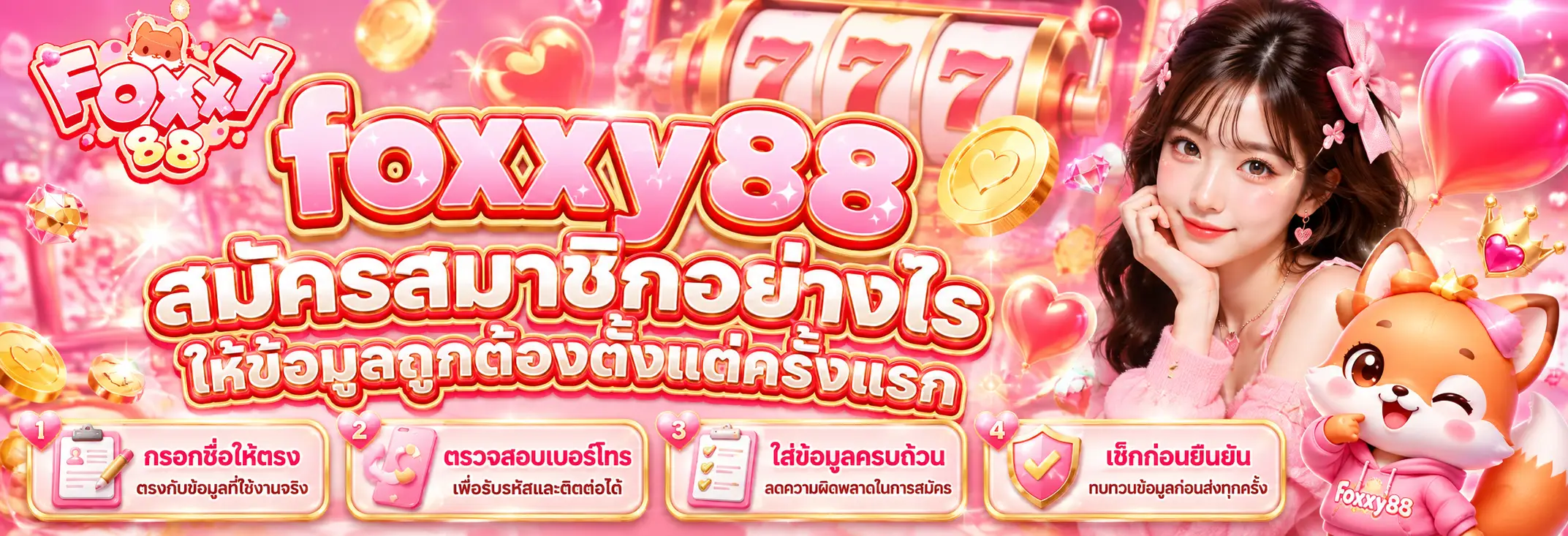 สมัครสมาชิกอย่างไรให้ข้อมูลถูกต้องตั้งแต่ครั้งแรก